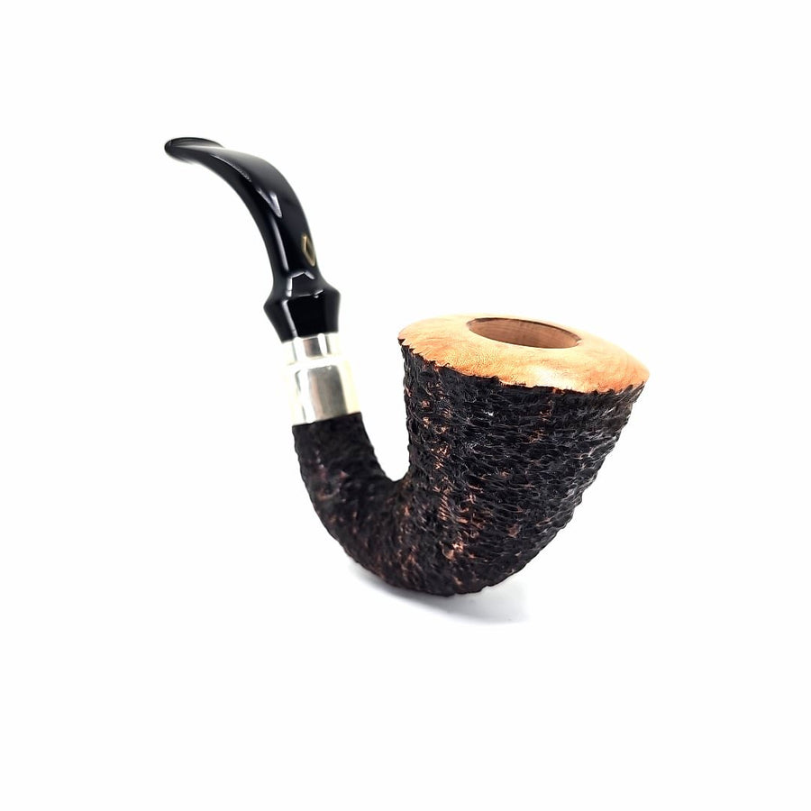 Brebbia Pipe Calabash First 1997 Rocciata Scura 9mm or Smooth Rim Adapter