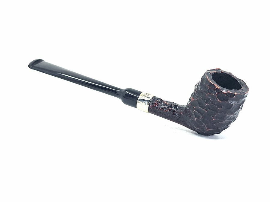 Pipa Peterson's of Dublin Speciality Belgique Rusticata Ghiera in Nickel