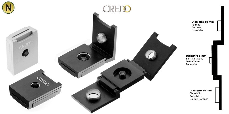 Credo punch with 3 squared matte black aluminum blades