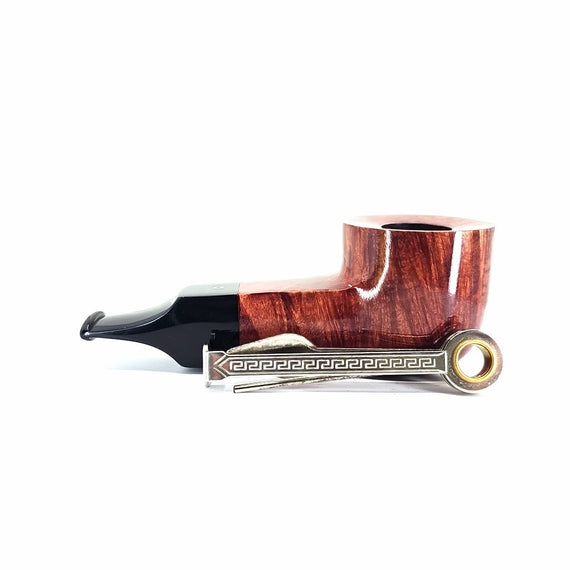 Talamona Pipe Reverse Calabash Square Pot Smooth Red