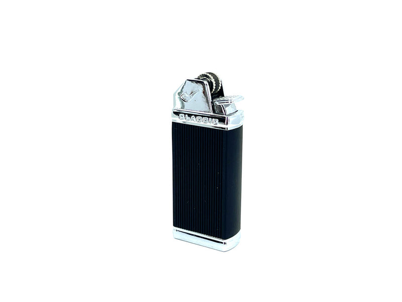 Accendino per pipa Brebbia regolabile con fiamma laterale Nero Silver –  Floppypipe