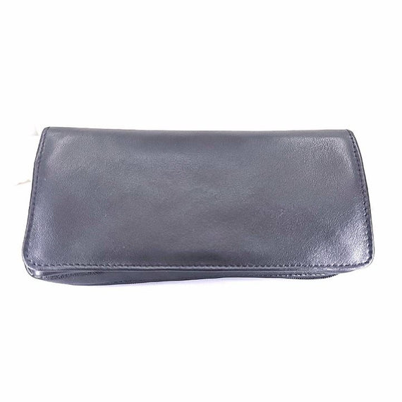 Bag for 2 pipes and black tobacco in genuine leather made in Italy