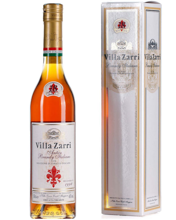 Brandy Villa Zarri 18 anni mill. 1998 con selezione tabacco toscano