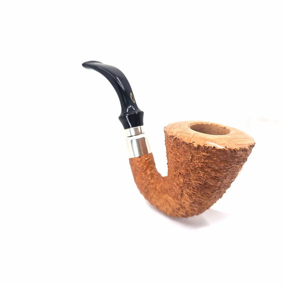 Brebbia Pipe Calabash First 1997 Rocciata Chiara 9mm o adattatore Rim Liscio