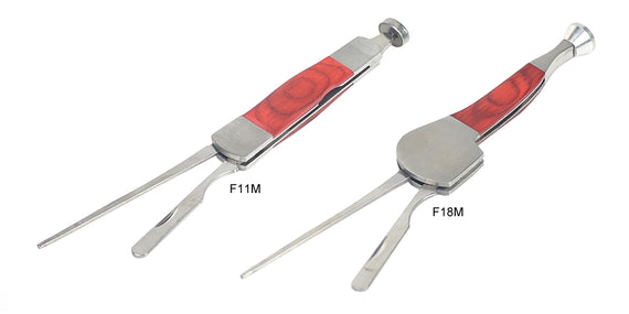 STEEL PIPE CLEANER COVERED IN MULTILAYER WOOD