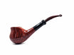 G. Penzo Pipe Smooth flamed Drop Briar Buffalo horn inlay cumberland stem