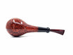 G. Penzo Pipe Smooth flamed Drop Briar Buffalo horn inlay cumberland stem