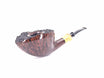 G. Penzo Pipe Smooth flamed Free Form Briar Boxwood inlay vulcanite stem