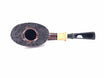 G. Penzo Pipe Smooth flamed Free Form Briar Boxwood inlay vulcanite stem