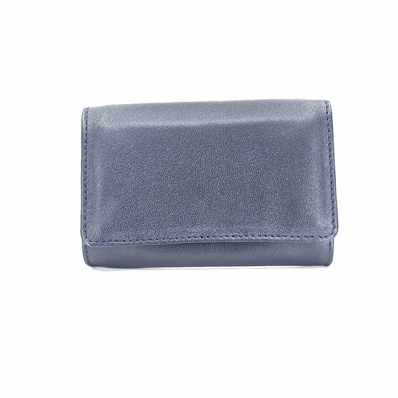 Nuovo Portatabacco Piccolo Floppy in pelle blu Notte
