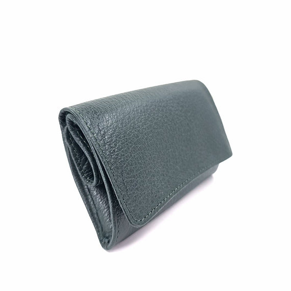 Nuovo Portatabacco Piccolo Floppy in pelle Made in Italy 100%