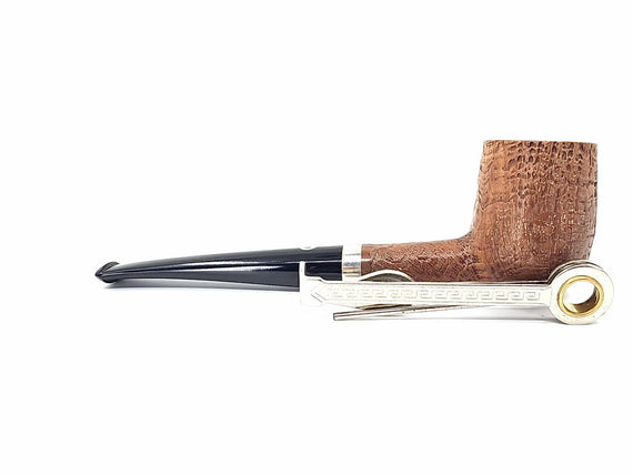 PIPA IL CEPPO BILLIARD SABBIATA NATURALE CON GHIERA IN ARGENTO GR. 1