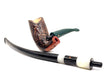 PIPA PARONELLI PIPE IN RADICA CHURCHWARDEN SABBIATA Doppio Bocchino