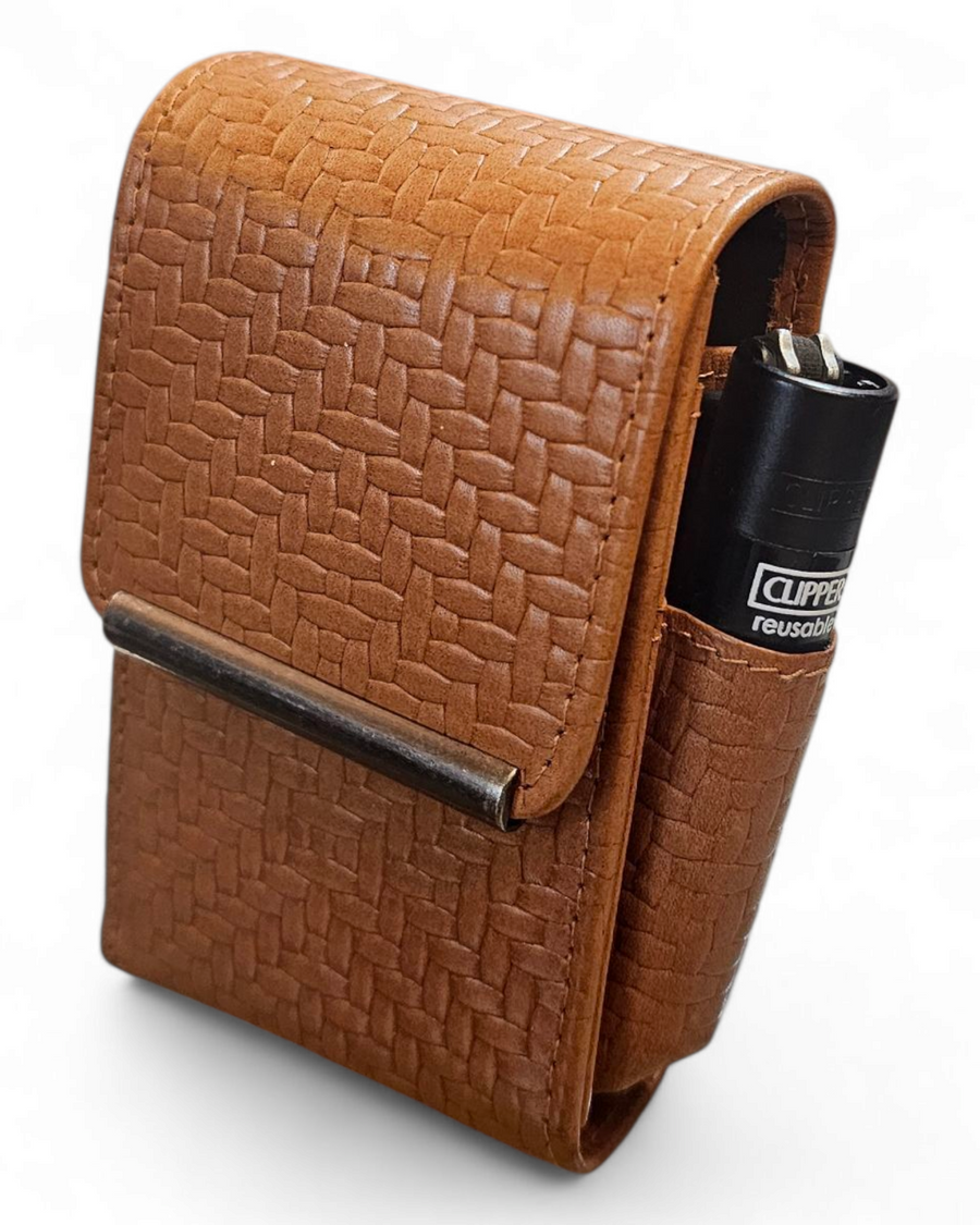 PORTAPACCHETTO LUBINSKI VITELLO STAMPATO CANESTRINO SIA PER SIGARETTE NORMALI CHE 100'S