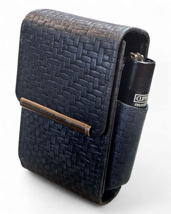 PORTAPACCHETTO LUBINSKI VITELLO STAMPATO CANESTRINO SIA PER SIGARETTE NORMALI CHE 100'S