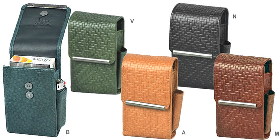 PORTAPACCHETTO LUBINSKI VITELLO STAMPATO CANESTRINO SIA PER SIGARETTE NORMALI CHE 100'S