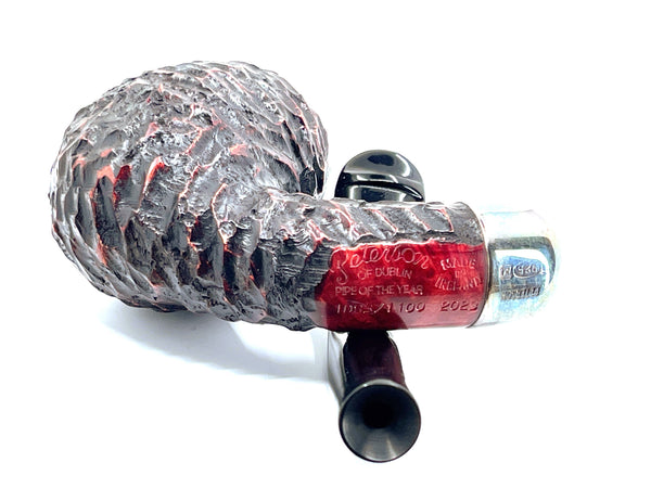 Peterson's of Dublin Pipe of the Year 2023 Bent Egg Rusticated P-Lip