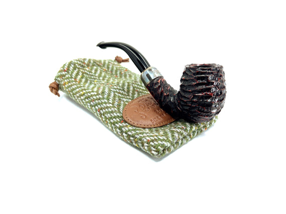 Peterson's of Dublin Pipe of the Year 2023 Bent Egg Rusticata P-Lip