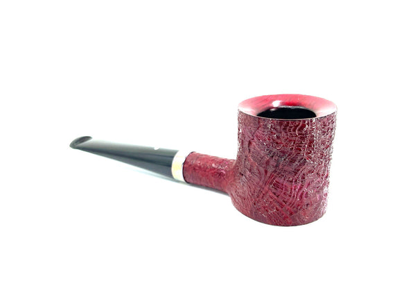 Alfred Dunhill the white spot pipe BUBYBARK 4122 POKER RED SAND
