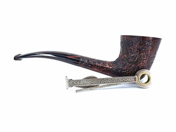 Pipa Alfred Dunhill the white spot Cumberland 4135 Horn Sabbiata