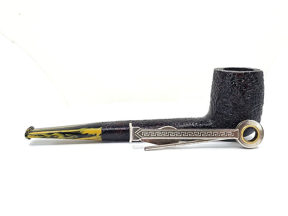 Pipa Ashton Brindle XX Canadese Sabbiata Nera Cumberland Nero e Giallo