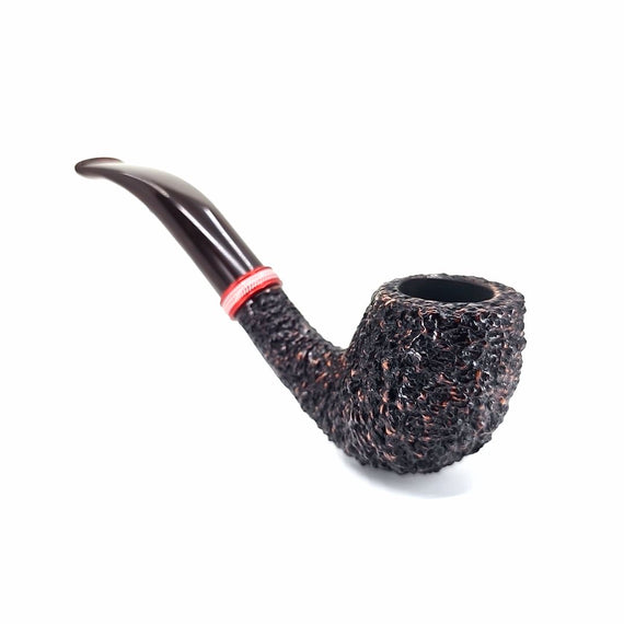 Pipa Brebbia Logo 6222 rusticata con ghiera in alluminio anodizzata e incisa