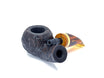 Pipe Brebbia Ninja 602 sandblasted combed bent apple pot 9mm filter or reducer