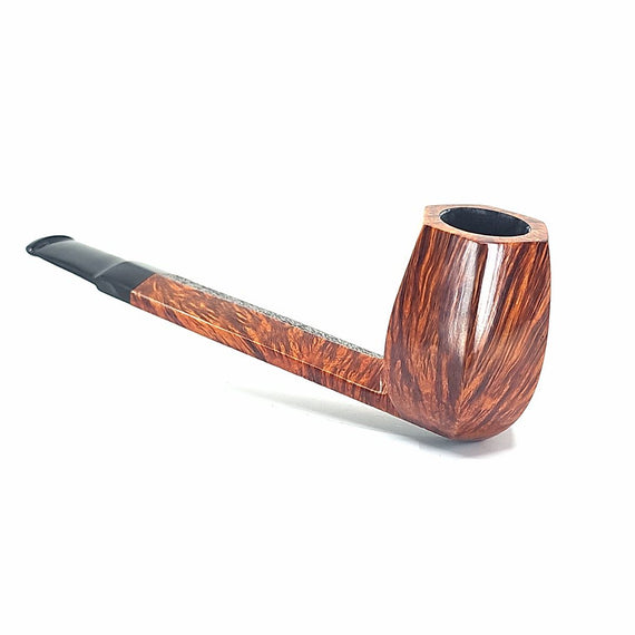 Pipa C-Pipe Liscia Gruppo 6 Squared Esagonale Canadese Semi-Sabbiata