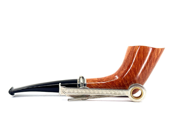 Pipa Castello Collection Bamboo 127.150 Carlo Scotti con ghiera nodo in argento 925