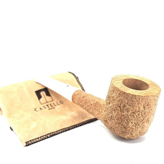 Pipa Castello Natural Vergin KKKK Billiard Bocchino Bianco