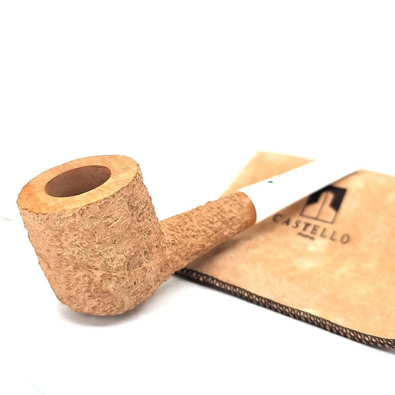 Pipa Castello Natural Vergin KKKK Billiard Bocchino Bianco