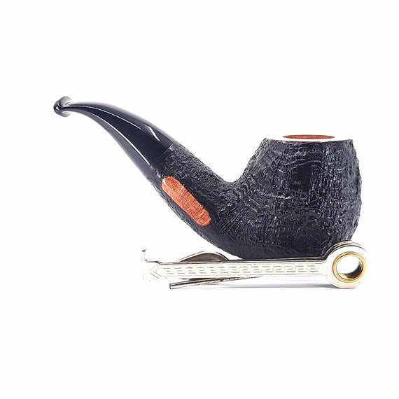 Pipa Castello Pipe Shape 11 Bent Apple Old Antiquari Nera Rim Liscio KKKK