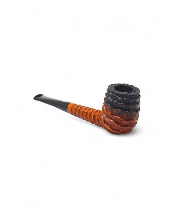 Castello "Le Dune" Pipe - Billiard Shape - Two-Tone Sandblasted Finish
