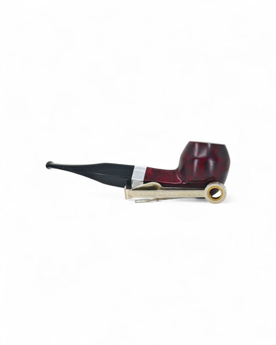 Pipa Floppy Bulldog Series dritta con Vera - Radica Liscia Bordeaux