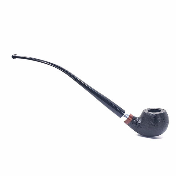 Pipa Floppy Churchwarden Liscia Bent Apple Sabbiata