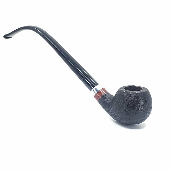 Floppy Churchwarden Pipe Sandblasted Bent Apple