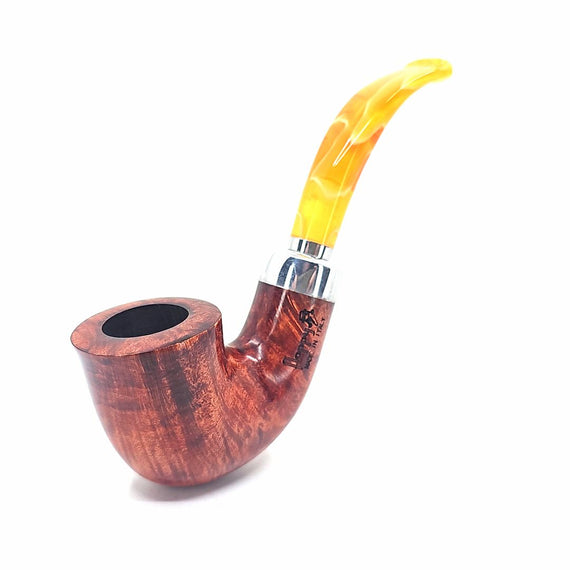 Pipa Floppy Irish Selection Calabash Liscia Ghiera in Alpaca