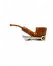 Floppy Winter Series Bent Dublin Pipe Sandblasted with Alpaca Ring - 3mm Handcrafted Straight Pipe