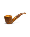 Floppy Winter Series Bent Dublin Pipe Sandblasted with Alpaca Ring - 3mm Handcrafted Straight Pipe