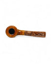 Floppy Winter Series Bent Dublin Pipe Sandblasted with Alpaca Ring - 3mm Handcrafted Straight Pipe