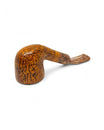 Floppy Winter Series Bent Dublin Pipe Sandblasted with Alpaca Ring - 3mm Handcrafted Straight Pipe