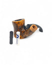 Floppy Winter Series Freehand Sandblasted Pipe - 9mm Handcrafted Straight Pipe
