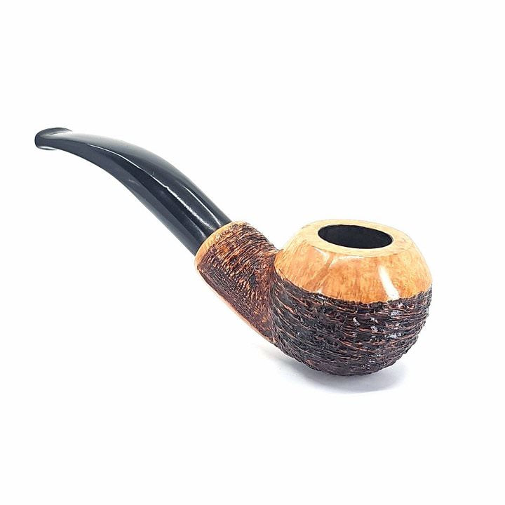 Floppy Pipe 'Summer Sandblasted' Bent Rhodesian Sandblasted