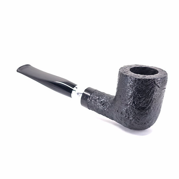 Pipa Floppy billiard sabbiata con ghiera in alpacca