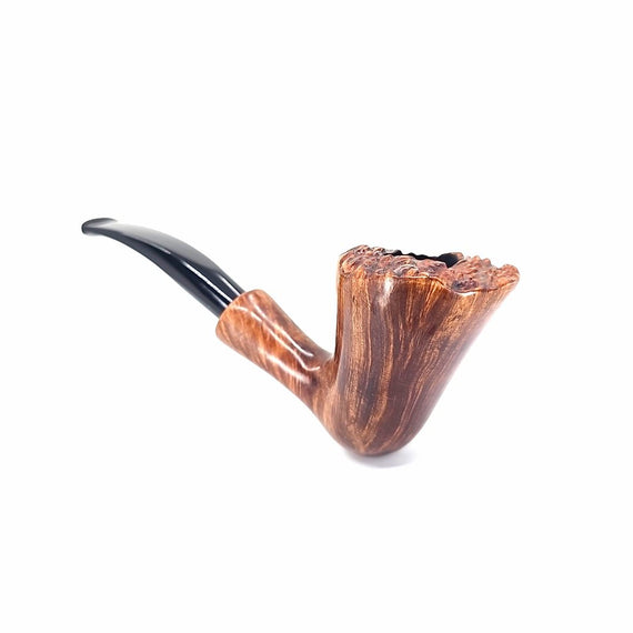 Pipa Floppy handmade freehand liscia rim rusticato
