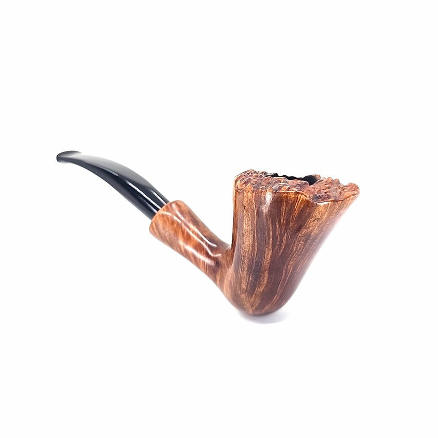 Pipa Floppy handmade freehand liscia rim rusticato