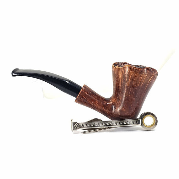 Pipa Floppy handmade freehand liscia rim rusticato