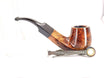 Estate Italian pipe Brebbia Silver Star smooth bent