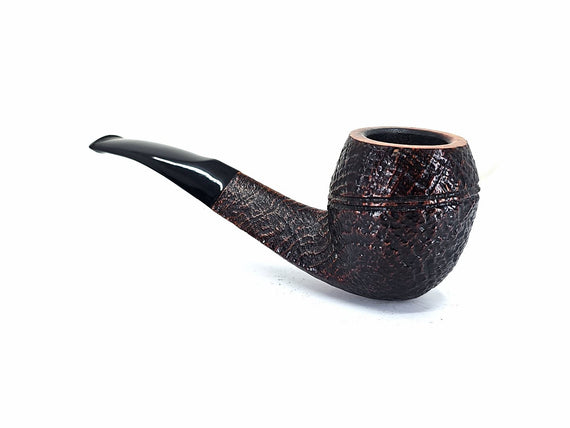 Used Italian Pipe Savinelli Collection 1986 sandblasted 6mm filter and Reducer