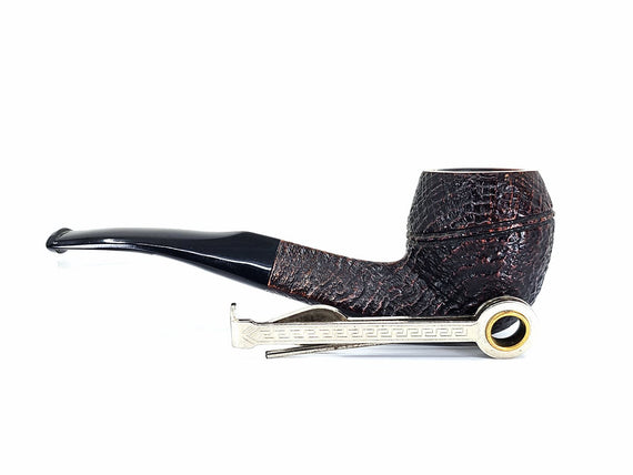 Used Italian Pipe Savinelli Collection 1986 sandblasted 6mm filter and Reducer